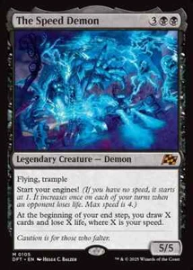Foil The Speed Demon Promo Pack MTG NM Near Mint DFT Aetherdrift - Foto 1 di 1