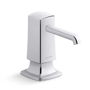 Kohler K-35760-CP Graze 16 oz Dispenser di sapone/lozione montato sul ponte, cromato - Foto 1 di 1