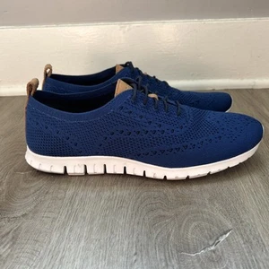 Zapatos para mujer Cole Haan Zerogrand 10,5 B azules Grand OS Stitchlite punta de ala Oxford - Imagen 1 de 12