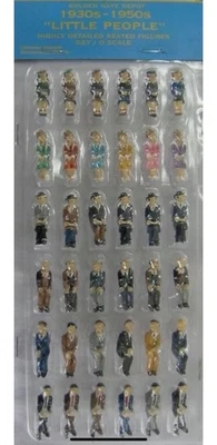 Golden Gate Depot 36 O27/ O Scale 1930's-1950's Little People Sitting Figures - Image 1 of 4