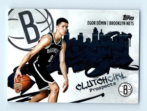 Egor Demin Brooklyn Nets 2024 Clutch City Prospects Topps RC C-8 - Picture 1 of 2