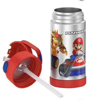 Thermos Mario Kart 12 oz Stainless Steel Vacuum Insulated Straw Water Bottle - Image 1 of 2