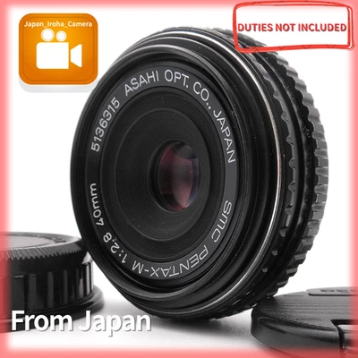 [Near Mint] SMC Pentax-M 40mm f/2.8 Wide Angle Pancake MF K Mount From JAPAN - Image 1 of 4