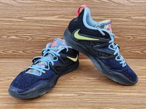 Nike KD 15 Beginnings Sneakers Mens Size 10.5 Black Boarder Blue DC1975-001 Shoe - Picture 1 of 19