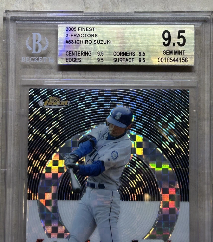 Ichiro Suzuki - 2005 Topps Finest Baseball #53 X-Fractor /250 Mariners BGS 9.5 - Image 1 of 3