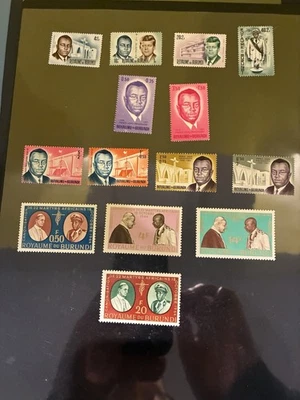 Estampillas de Burundi 1962 John F. Kennedy y Pope - MNH-MH Foto 1 de 4
