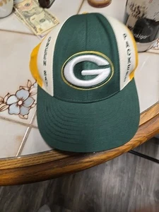 USED~GREEN BAY PACKERS NFL TEAM APPAREL ONFIELD "G" LOGO~Size 7 1/4 Cap - Picture 1 of 14