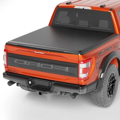 5.5FT 4-Fold Soft Folding Truck Bed Tonneau Cover Fit for 2004-2008 Ford F150 Foto 1 de 4