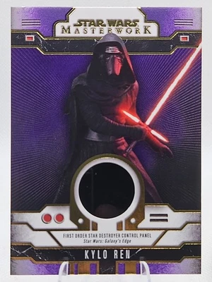 Kylo Ren Relic Prop /50 Star Wars Topps Masterwork Star Destroyer Panel Purple - Image 1 of 2
