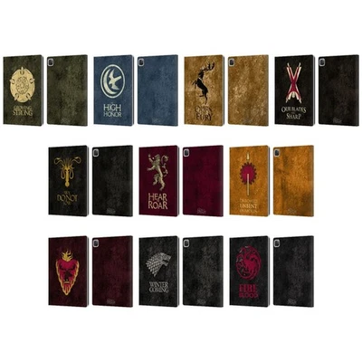 OFFICIAL HBO GAME OF THRONES DARK SIGILS LEATHER BOOK WALLET CASE FOR APPLE iPAD - Image 1 of 4