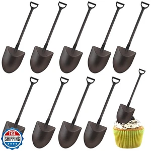 FOIMAS 80pcs Mini Shovel Spoons Disposable Platsic Dessert Shovel Shaped Spoo - Picture 1 of 5