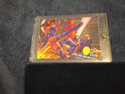 RETRATO DE EQUIPO 1994 Fleer ULTRA X-Men PSYLOCKE & CYCLOPS 2 de 9 impecable (10) como nuevo Foto 1 de 4