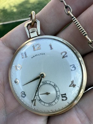Hamilton 921 Pocket Watch 21 Jewels 14K Solid Gold - Image 1 of 4
