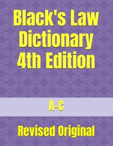 Black's Law Dictionary 4a Edizione: Originale Revisionato - Foto 1 di 2