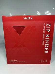 Vault X 12-Pocket Exo-Tec® Zip Binder XL Fire Red Sold Out On Site - Open Box - Picture 1 of 4