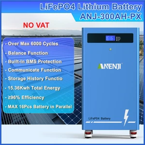 Batteria 5KWh 100Ah/15.36KWh 300Ah 51.2V LiFePO4 accumulo solare casa backup alimentazione - Foto 1 di 23