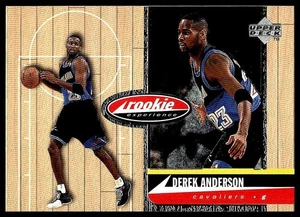 Derek Anderson *TARJETA DE NOVATO* (RC) 1998 Upper Deck Hardcourt #80 - Imagen 1 de 2