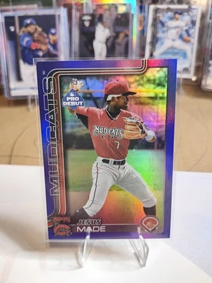 2025 Topps Pro Debut JESUS MADE Purple Foil /299 #PD-39 Brewers - Image 1 of 2