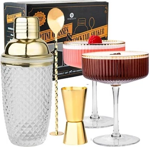 Juego de cócteles - Coctelera de vidrio con colador 450 ml - Imagen 1 de 4