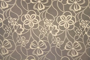59" Beige Floral Spiral Curtain LACE Fabric - By the Yard - Bild 1 von 1