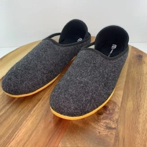 Mahabis Classic Wool Slippers Yellow Grey M 9.5 - 10 W 11.5 - 12 CL150108 - Picture 1 of 13