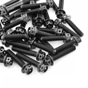 Kit de motor hexagonal perforado de carrera Aprilia RSV4 RR 15+ negro - Imagen 1 de 1