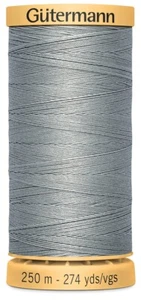 Gutermann 251C-9240 Natural Cotton Thread 273yd-Slate (5Pk) - Picture 1 of 1