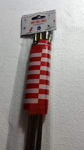 6 Flaggen mit Stangen Happy Stars & Stripes perfekt für Party Urlaub Deko Neu Neu in Verpackung - Bild 1 von 2