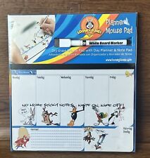 Looney Tunes Characters Dry Erase Planner Mouse Pad W/ Day Planner & Note Pad