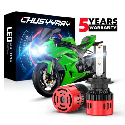 Светодиодные лампы для фар Kawasaki Ninja ZX6R ZX636C 2003-2006 ZX636E 2013-2014 - Изображение 1 из 4