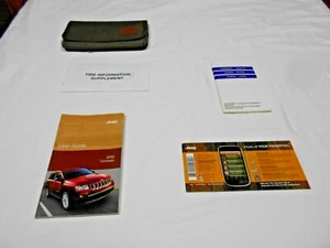 2012 JEEP COMPASS OWNER MANUAL 4/PC.SET & JEEP SPORTY DENIM FACTORY CASE - Foto 1 di 4