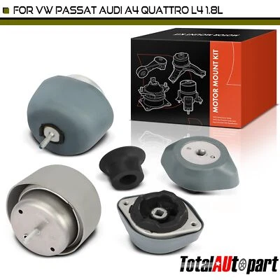 Крепления двигателя и коробки передач для VW Passat 1998-2005 Audi A4 Quattro 1,8 л 5 шт. - Изображение 1 из 4