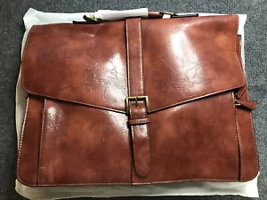 Maletín de cuero para hombre ESTARER de 15,6 pulgadas para computadora portátil bolso mensajero para negocios/viajes - Imagen 1 de 15
