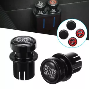 12V 21mm Vehicle Cigarette Lighter Plug Outlet Cover Caps Socket Car Accessories - Picture 1 of 12