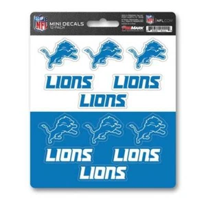 Detroit Lions - Set Of 12 Sticker Sheet - Picture 1 of 1