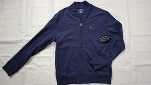 NUOVA POLO RALPH LAUREN UOMO CLASSICA ZIP FRONTALE BLU NAVY FELPA ERICA TAGLIA M - Foto 1 di 4
