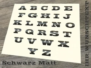 Wunschtext Sticker Tuning Emblem Schriftzug Autoaufkleber Modellbezeichnung - Picture 1 of 2