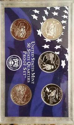 2002-S United States Mint CLAD PROOF SET, with U.S. Quarters, Set of 10-Coins - Image 1 of 4