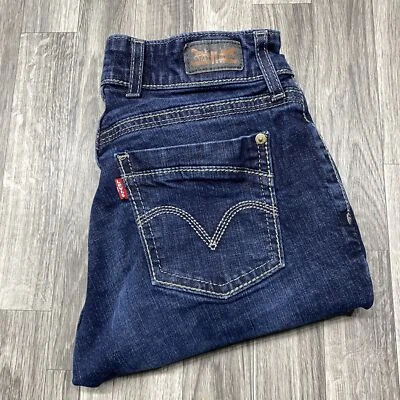 LEVI'S 529 Curvy Skinny Leg Low Rise Dark wash Blue Denim Jeans Women's Size 28 - Изображение 1 из 4