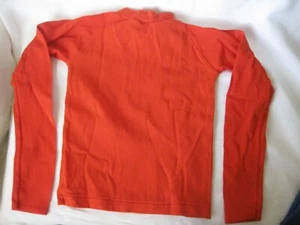 1984-86 Pfadfinder USA braun Rippstrick mandarine orange angedeuteter Rollkragen, Gr. 6 - Bild 1 von 3