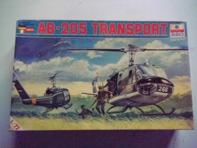 ESC I 1/72  AGUSTA BELL 205 TRANSPORT NEW SEALED DECALS ITALIANE RARO - Immagine 1 di 4