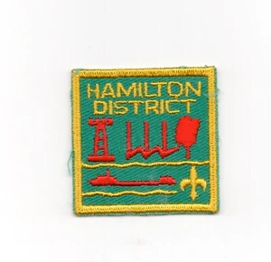 Vintage 1960's Boy Scouts Canada Hamilton District ONT Patch - Picture 1 of 2
