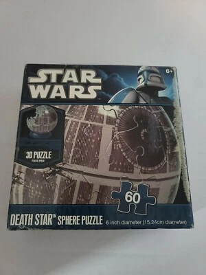 STAR WARS DEATH STAR SPHERE 3D PUZZLE 60 PC. 6" Diameter - 2010 -  Used - Image 1 of 4
