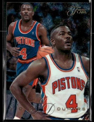 1995-96 Flair Joe Dumars #36 Detroit Pistons - Image 1 of 2