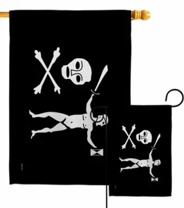 Piratenkapitän Dulaien Garten Flagge Küste Deko Geschenk Hof Haus Banner - Bild 1 von 19