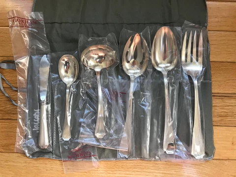 Gorham Fairfax Sterling 6 Piece Hostess Set No Monogram Cover