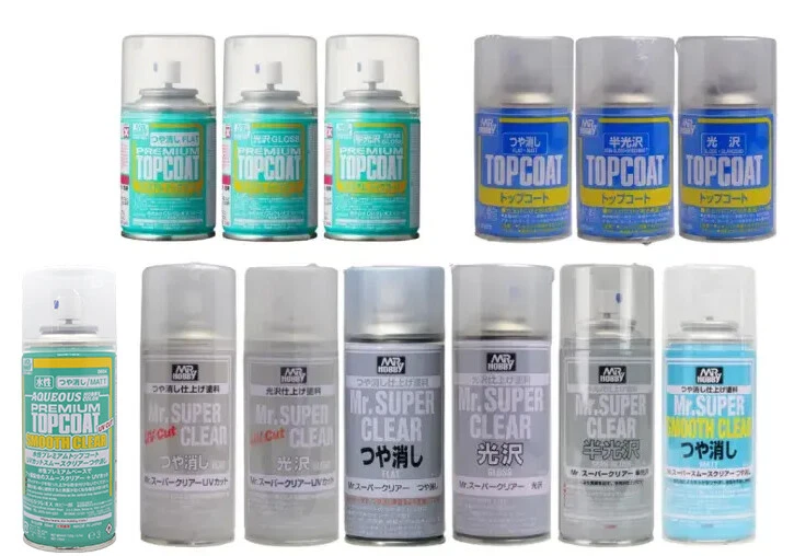 Tinta spray Mr. Hobby Clear Top Coat Series - EUA - Imagem 1 de 1