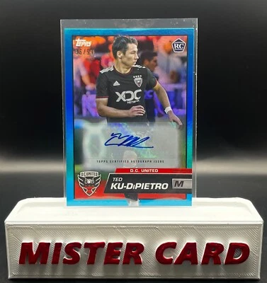 2023 Topps MLS⚽️blue foil auto /99 TED KU-DiPIETRO RC #163 DC United - Image 1 of 2