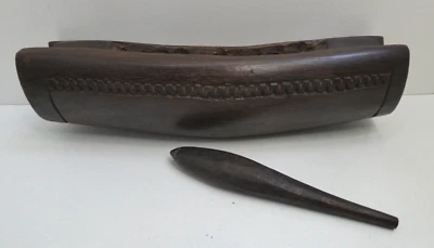VINTAGE CARVED GARAMUT SLIT DRUM PACIFIC PNG TROBRIAND ISLAND SOUVENIR MODEL - image 1 of 4