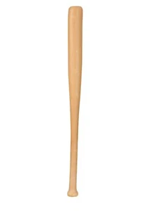 Child Plastic Baseball Bat Wood Look - Picture 1 of 1